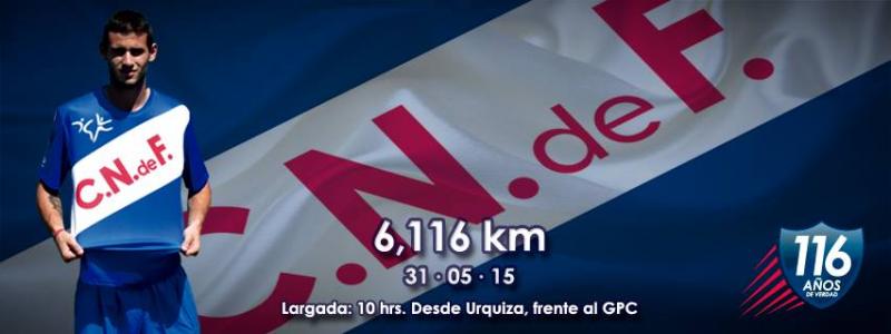 6,116 kms Club Nacional de Football